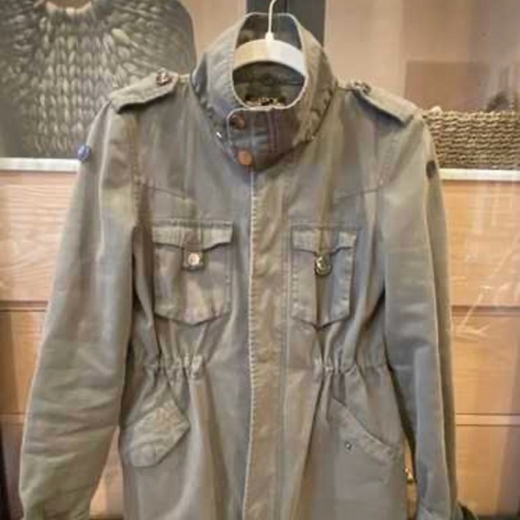 LaRok Jackets & Blazers - LaRok Utility Jacket XS Olive Green Hooded Military Style Lightweight